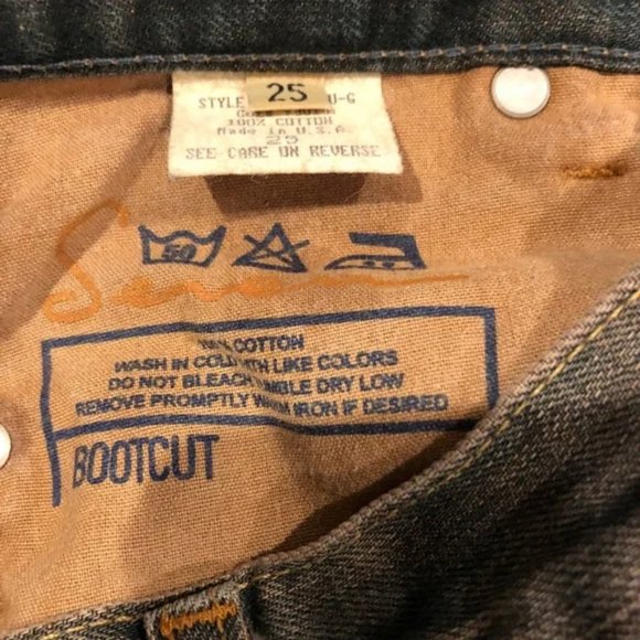 7 For All Mankind Jeans Seven Boot Leg Low Rise Waist Sz 28 #184 - Picture 6 of 7